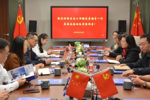 2023年2月15日，南海铝协热情接待云南鹤庆县县委书记段红丽等领导一行。