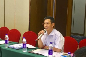 铝材协会技术专家委员会主任卢继延在2018年9月5日开展的关于申报广东省名牌（工业类、服务类）工作座谈会上作讲话。